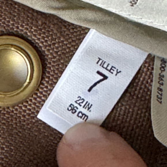 The Tilley Endurables TH5 Hemp Hat Size 7 Brown Made in Canada - Picture 4 of 4